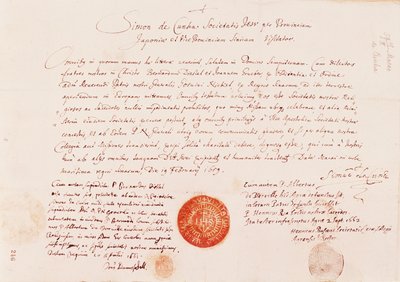 Passport Issued to Johann Grueber and Bernhard Diestel to Find the Land Route from Europe to Peking, 1616 by Unknown